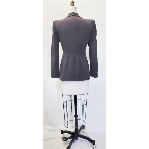 EMPORIO ARMANI Womens Dark Gray  2-Piece Pant Power Suit Blazer Jacket 38 / 40 - Picture 15 of 16